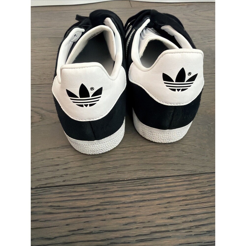 adidas Gazelle Black White Lace Up Low Top Sneakers Athletic Shoes Size 9 B2507 - Picture 4 of 7